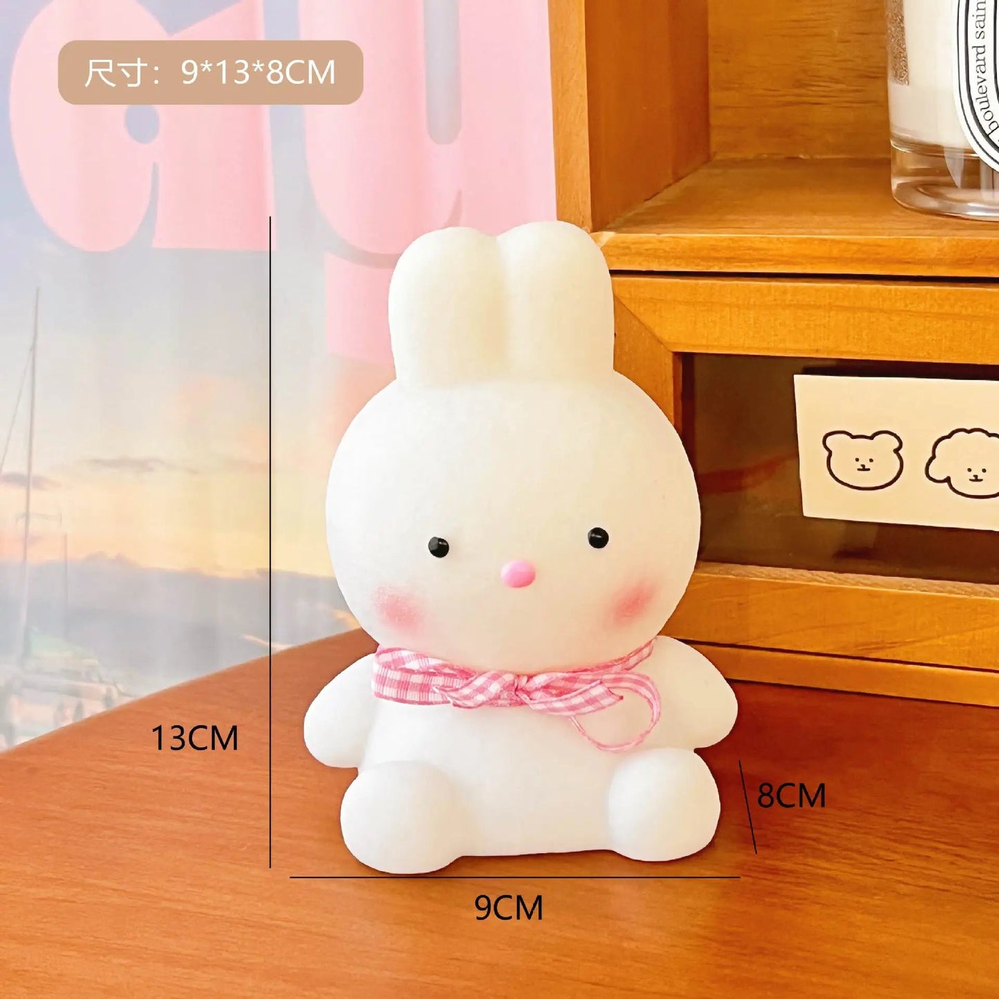Creative Cartoon Animal LED Light for Kids, Soft Silicone Nightlight, Popular Bedroom Light, Rechargeable, Gift - BunnyGlow