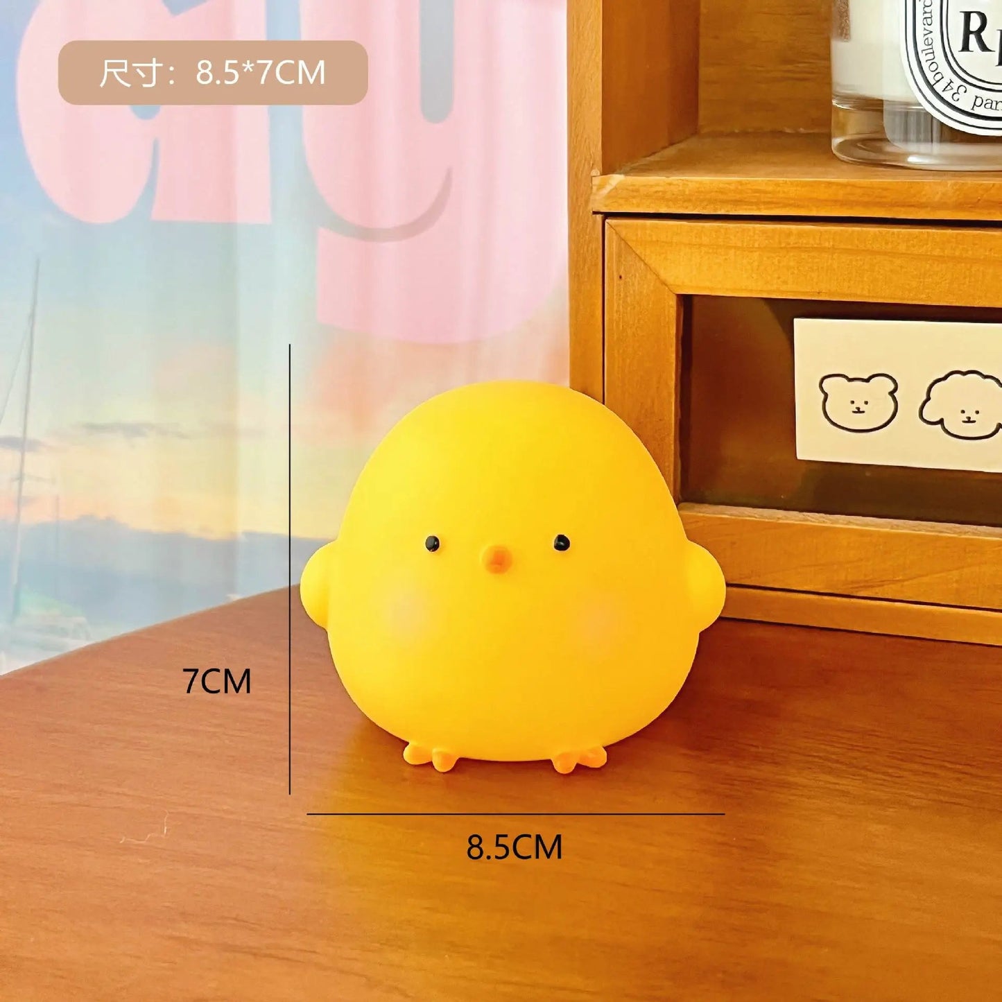 Creative Cartoon Animal LED Light for Kids, Soft Silicone Nightlight, Popular Bedroom Light, Rechargeable, Gift - BunnyGlow
