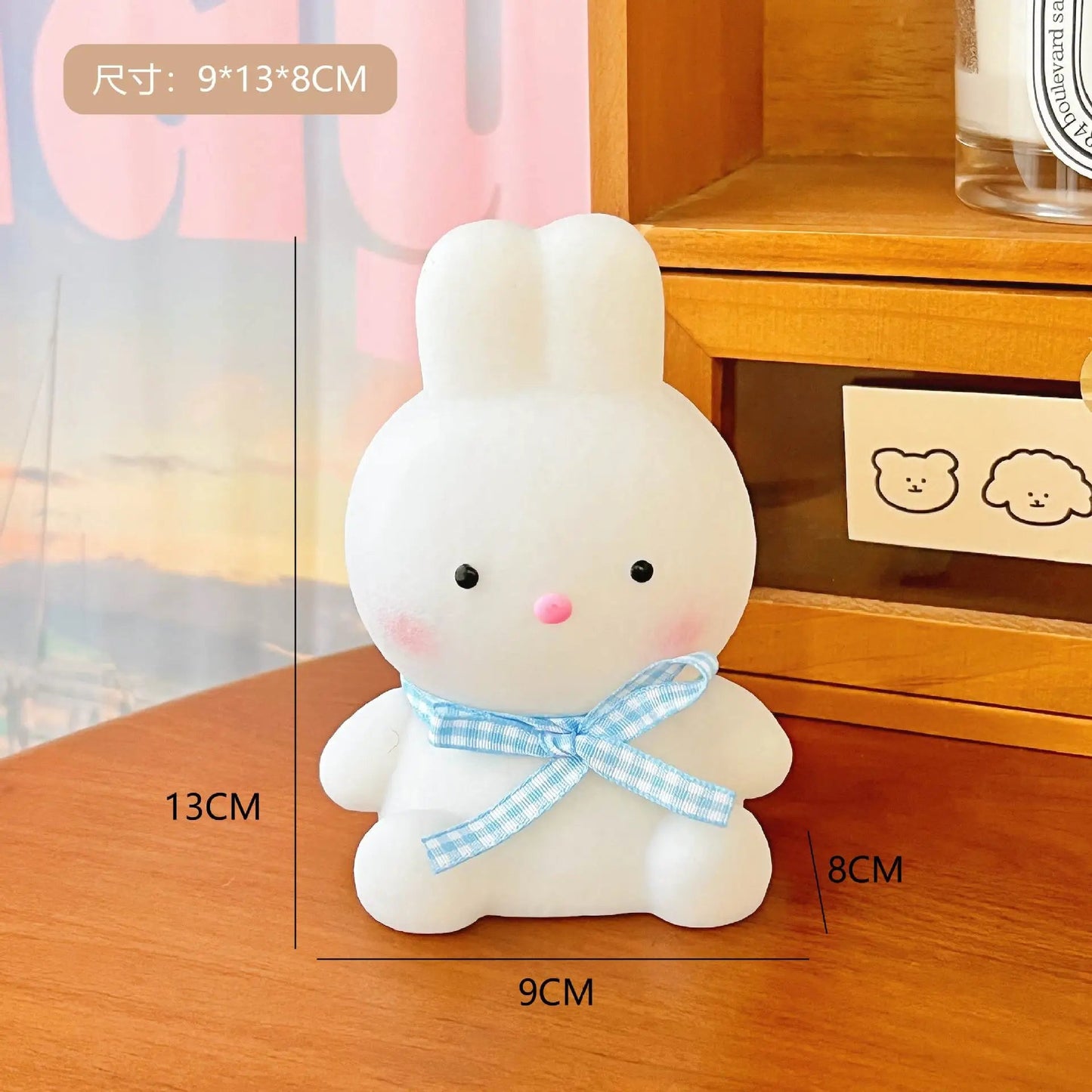 Creative Cartoon Animal LED Light for Kids, Soft Silicone Nightlight, Popular Bedroom Light, Rechargeable, Gift - BunnyGlow