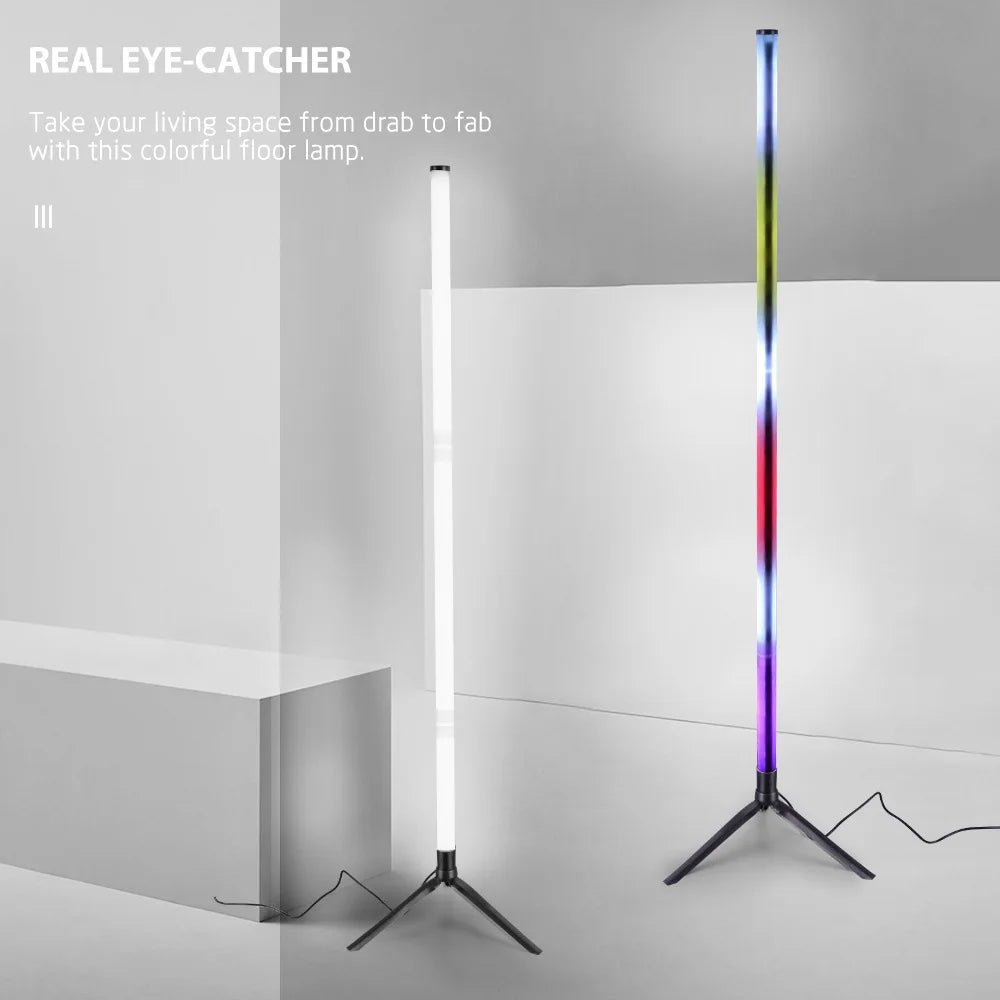 LED Floor Lamp Living Room RGB+WW+CW for Room Decor USB Power Supply Nordic Houses Decoration Long Ground Floor Lights - BunnyGlow