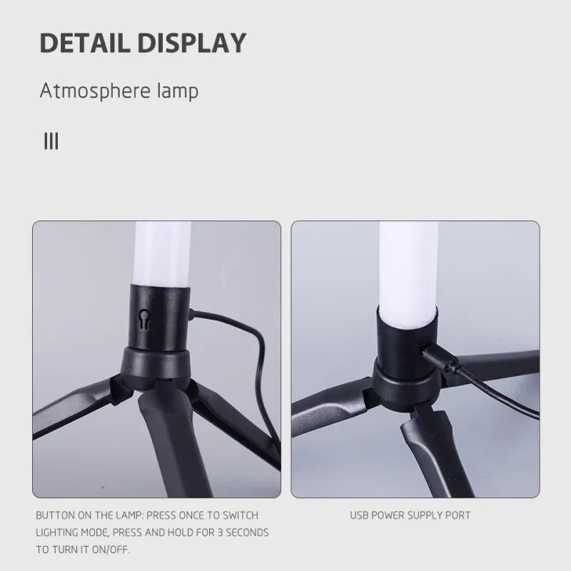 LED Floor Lamp Living Room RGB+WW+CW for Room Decor USB Power Supply Nordic Houses Decoration Long Ground Floor Lights - BunnyGlow