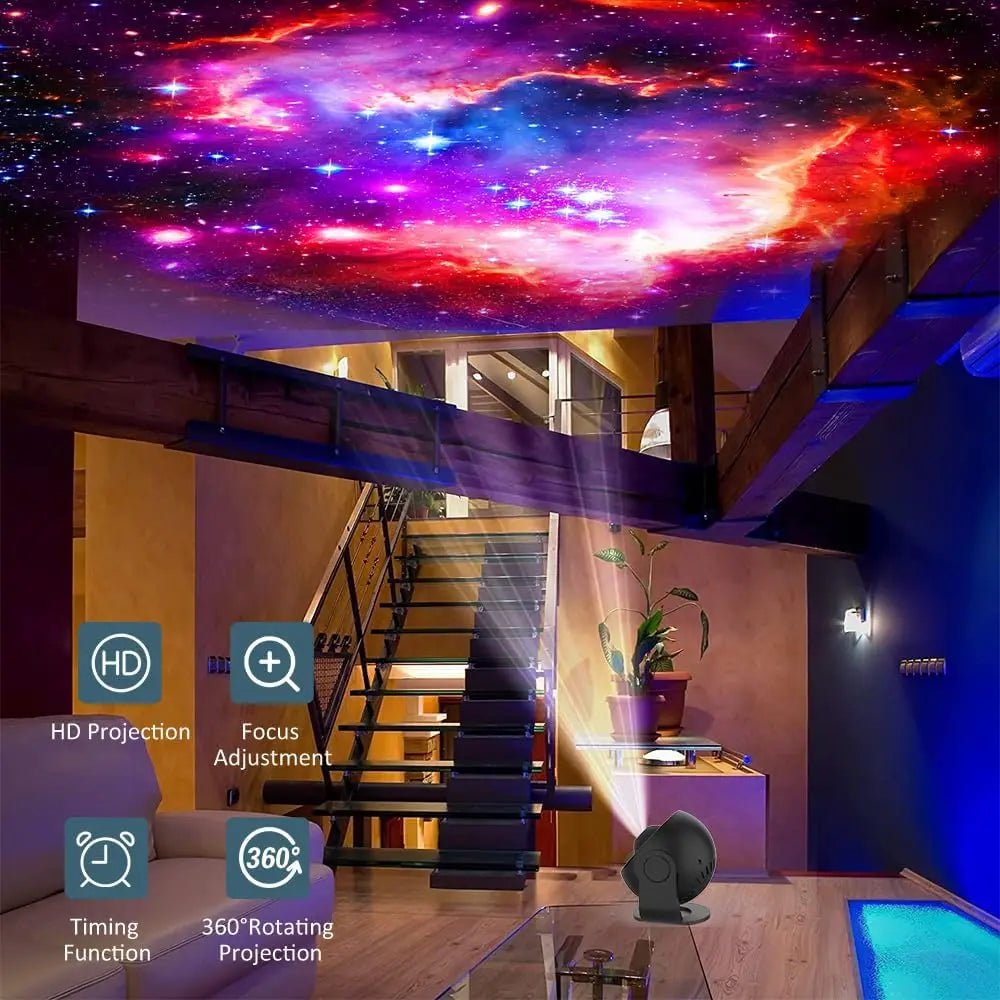 🚀 Galaxy Star Projector – Turn Your Room into a Dreamy Galaxy! 🌌 - BunnyGlow