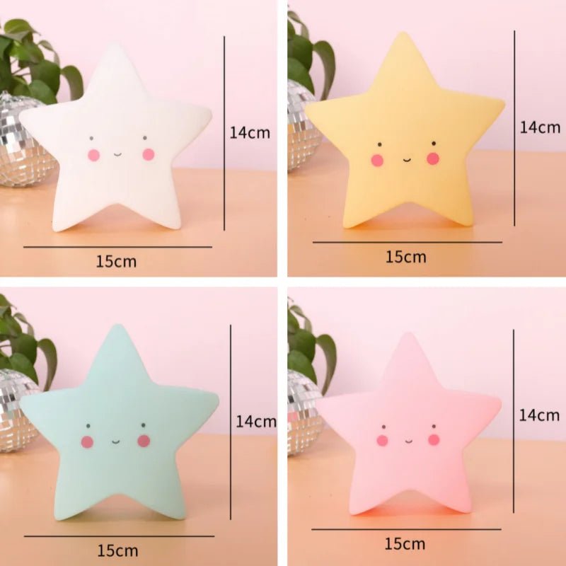 Led Night Light Baby Room Decoration Bed Stars Moon Clouds Toy Bedroom Decoration Modeling Light Baby Children's Toy Gift - BunnyGlow