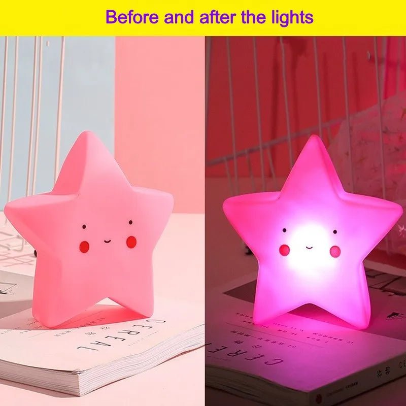 Led Night Light Baby Room Decoration Bed Stars Moon Clouds Toy Bedroom Decoration Modeling Light Baby Children's Toy Gift - BunnyGlow