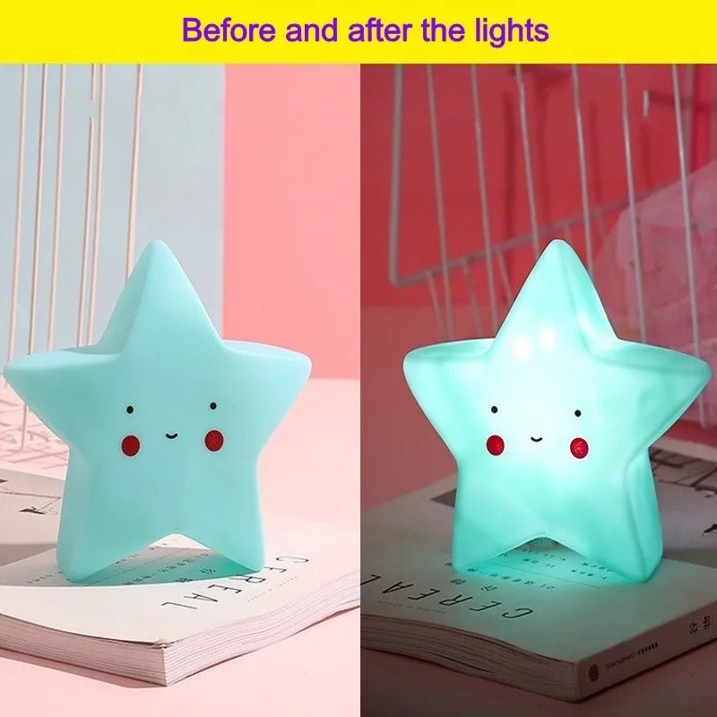 Led Night Light Baby Room Decoration Bed Stars Moon Clouds Toy Bedroom Decoration Modeling Light Baby Children's Toy Gift - BunnyGlow