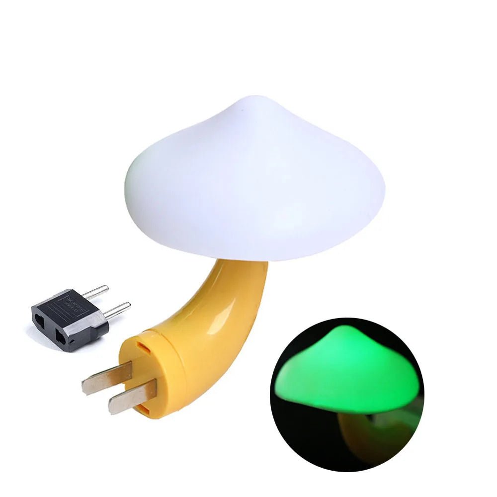 Light Sensor Mushroom Shape Night Lamp Bedroom Decoration Wall Lamp for Kid Room Christmas Gift Bedside Lamp US/EU Plug - BunnyGlow