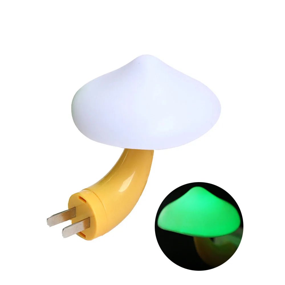 Light Sensor Mushroom Shape Night Lamp Bedroom Decoration Wall Lamp for Kid Room Christmas Gift Bedside Lamp US/EU Plug - BunnyGlow