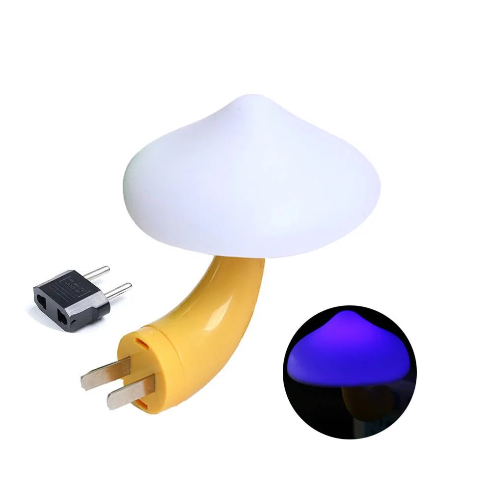 Light Sensor Mushroom Shape Night Lamp Bedroom Decoration Wall Lamp for Kid Room Christmas Gift Bedside Lamp US/EU Plug - BunnyGlow