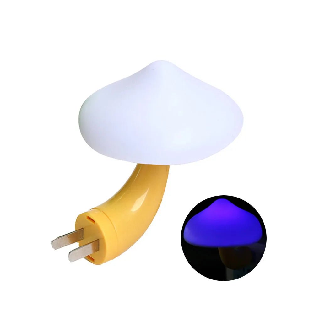 Light Sensor Mushroom Shape Night Lamp Bedroom Decoration Wall Lamp for Kid Room Christmas Gift Bedside Lamp US/EU Plug - BunnyGlow