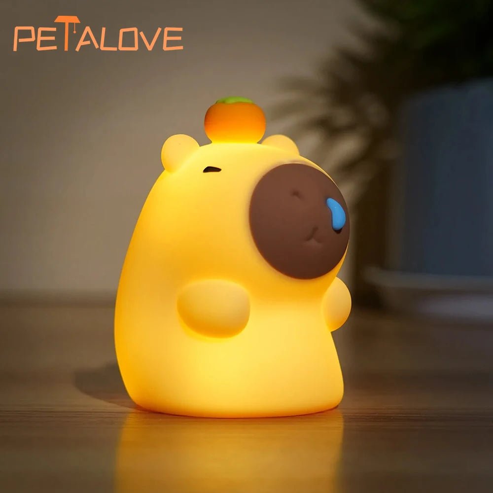 "Luminous Capybara Night Light" - BunnyGlow